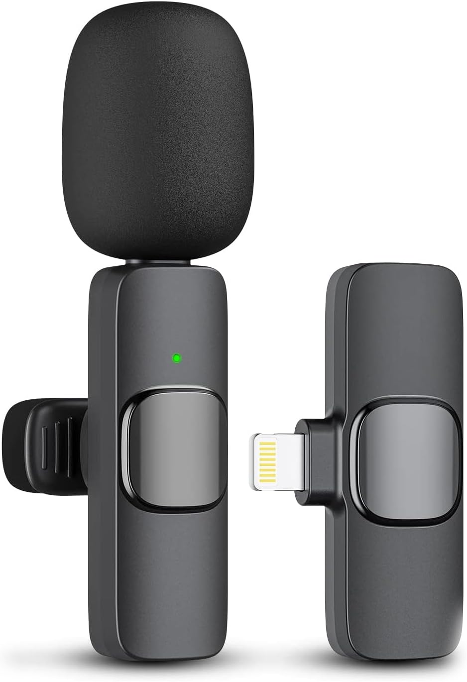 Professional Wireless Lavalier Microphone for iPhone iPad, Cordless Omnidirectio...