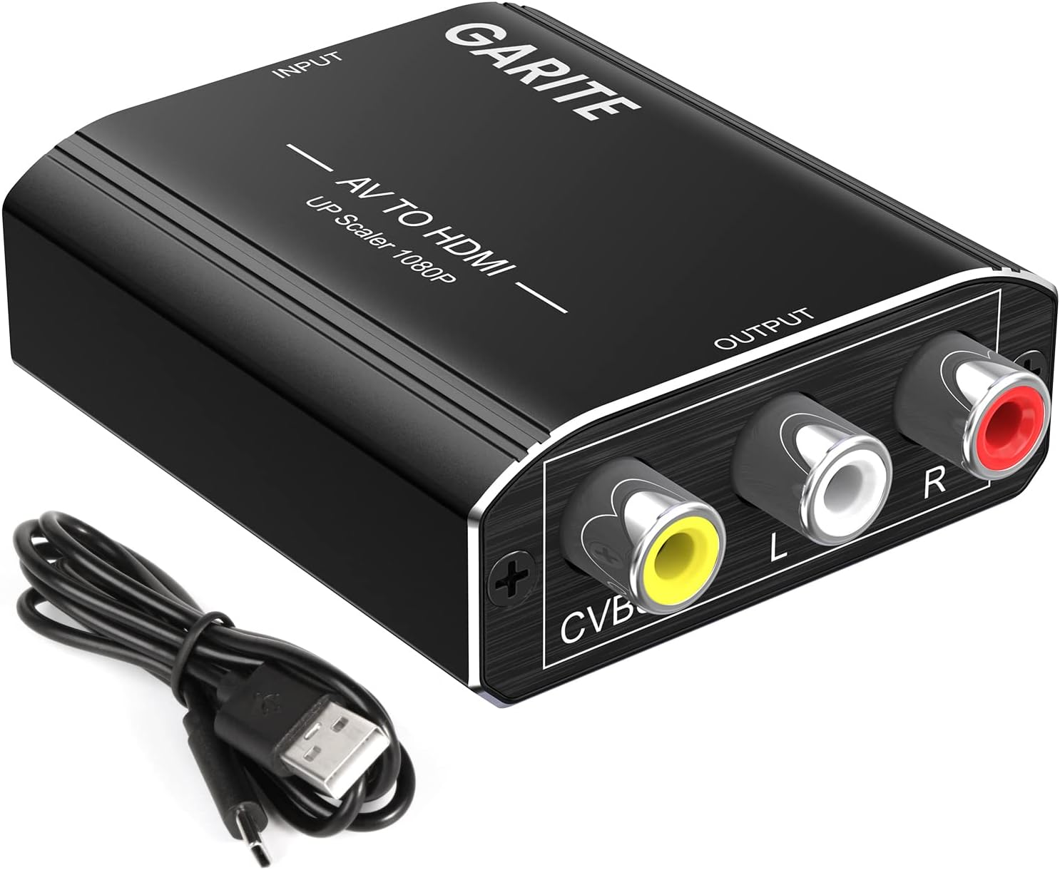 RCA to HDMI Converter, AV to HDMI Converter 1080P RCA Composite CVBS Adapter Sup...
