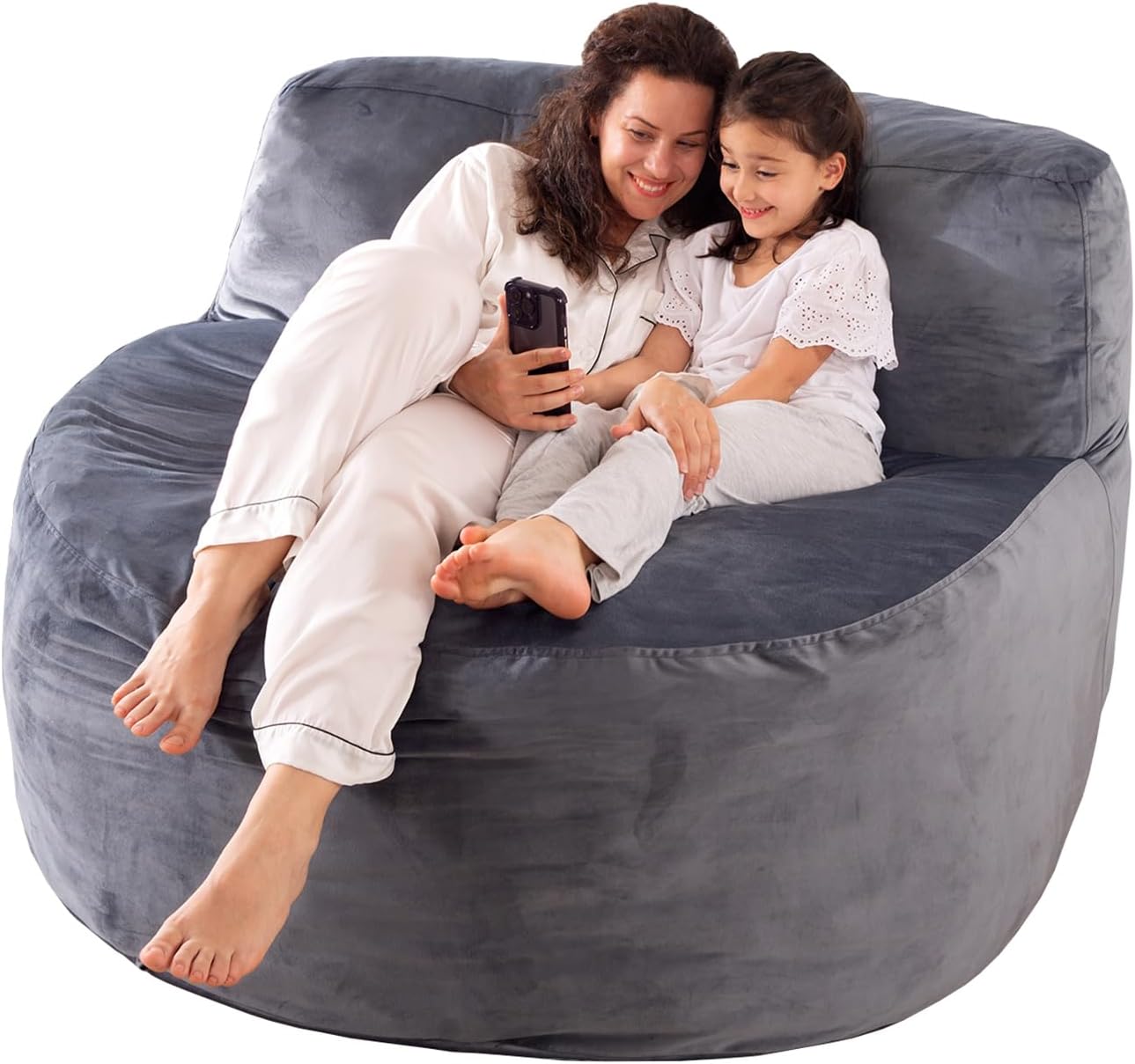 WhatsBedding 5FT Bean Bag Chair for Adults,Kids & Teenagers Bean Bags Giant with...