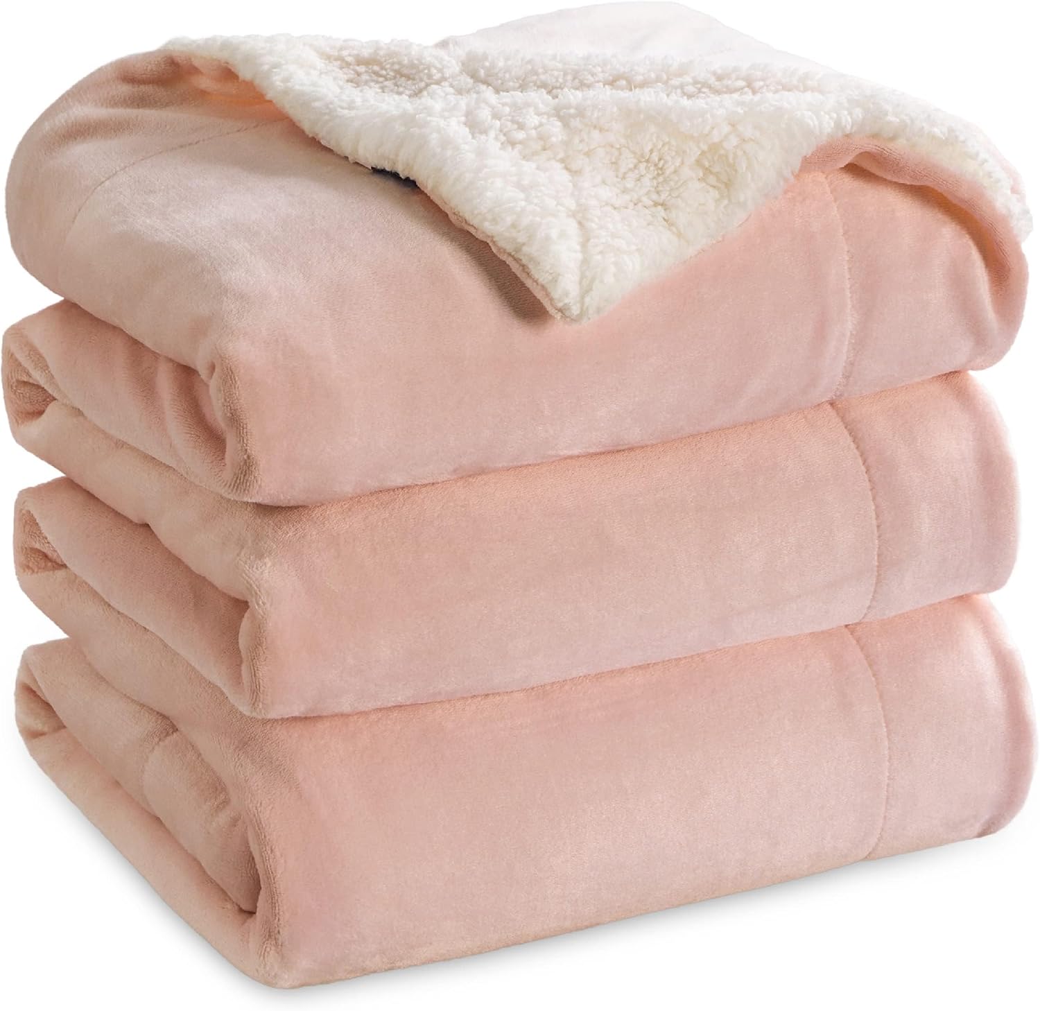 Bedsure Sherpa Fleece Throw Blanket Queen Size - Thick and Warm, Fluffy Microfib...