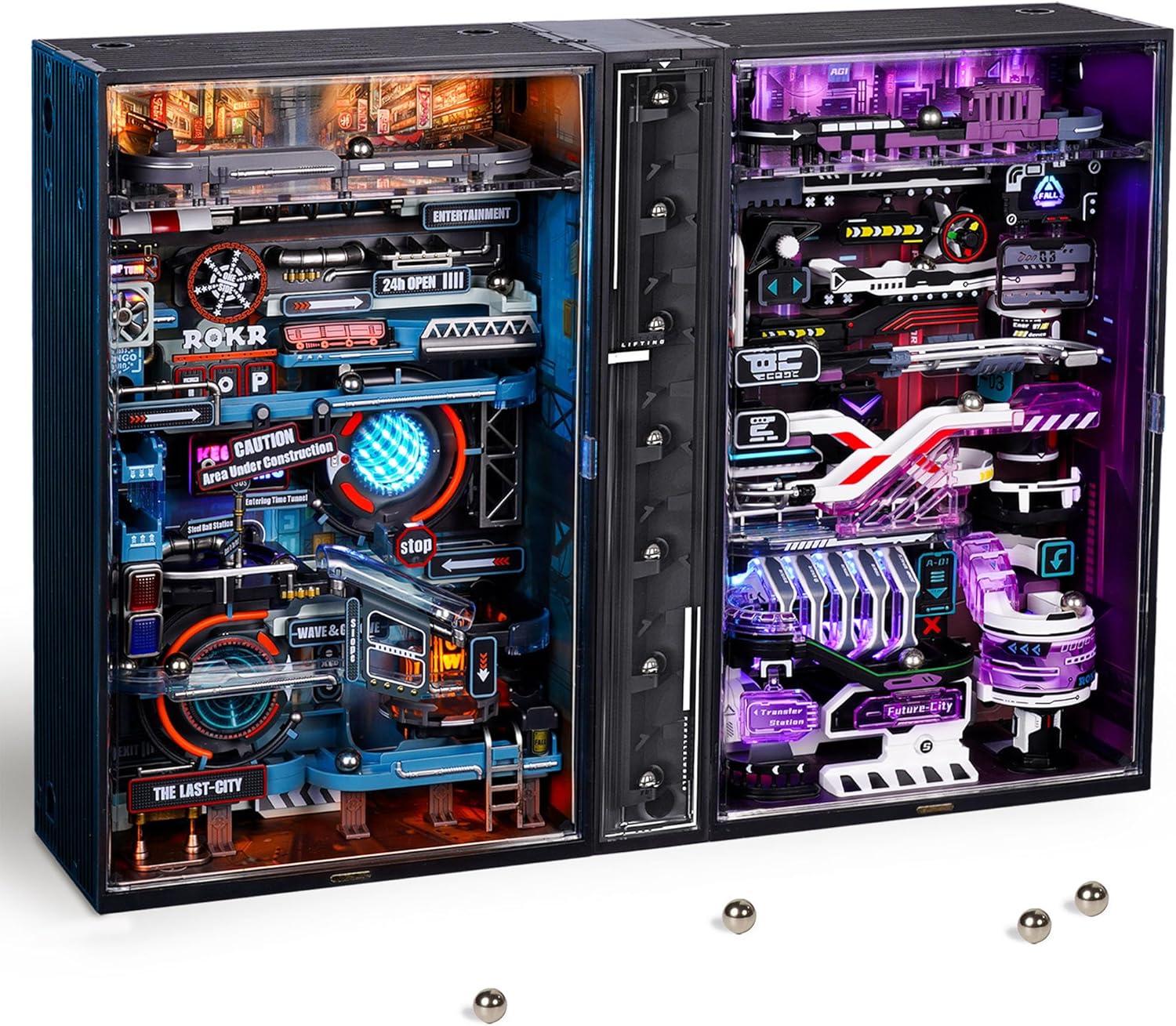 ROKR Marble Run 3D Puzzle Model Kits For Adults To Build The Last City&The Futur...