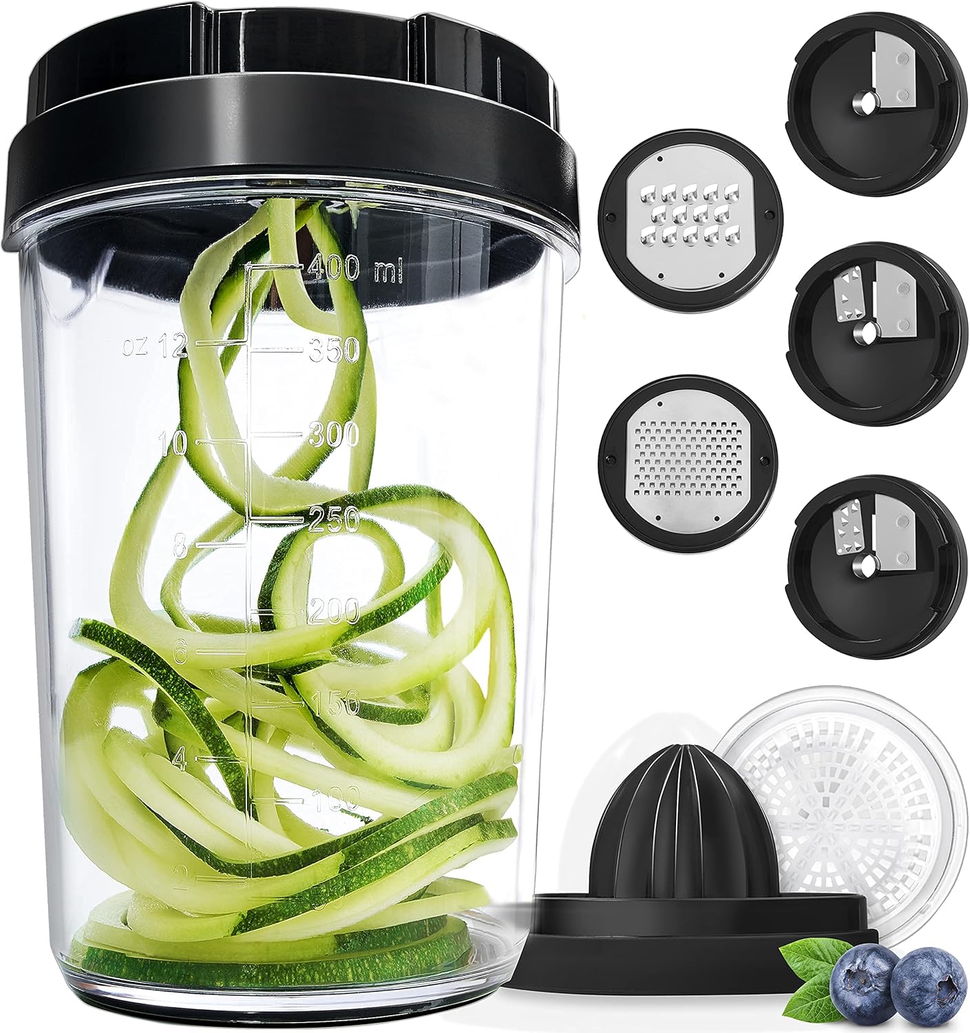 Spiralizer for Vegetables - Vegetable Slicer - Zucchini Courgette Spiralizer Zoo...