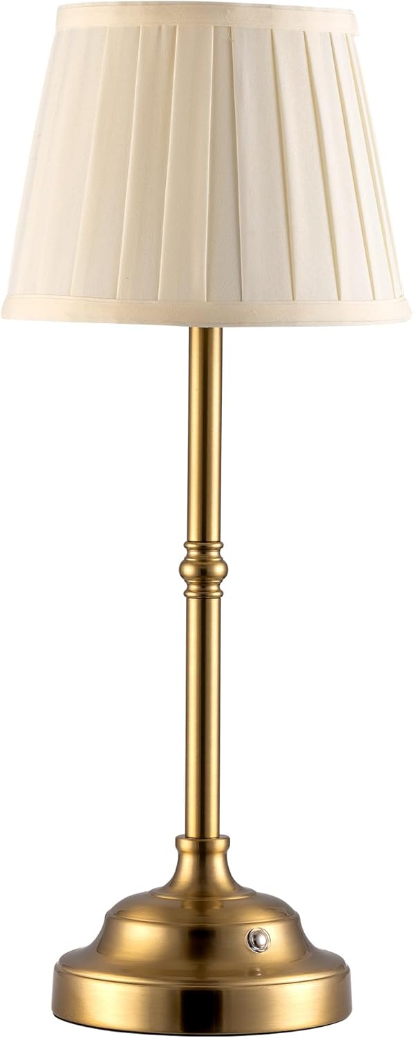 KDG Portables Cordless Table Lamp, Fabric Shade Desk Lamp, 4000mAh Rechargeable...