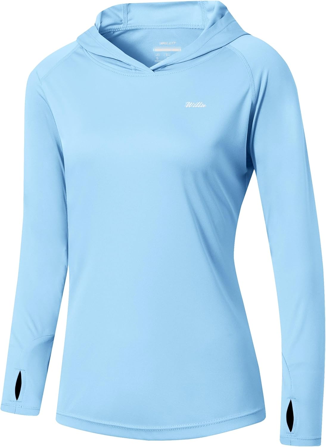 Willit Women's UPF 50+ Sun Protection Hoodie SPF Shirt Long Sleeve Hiking Fishin...