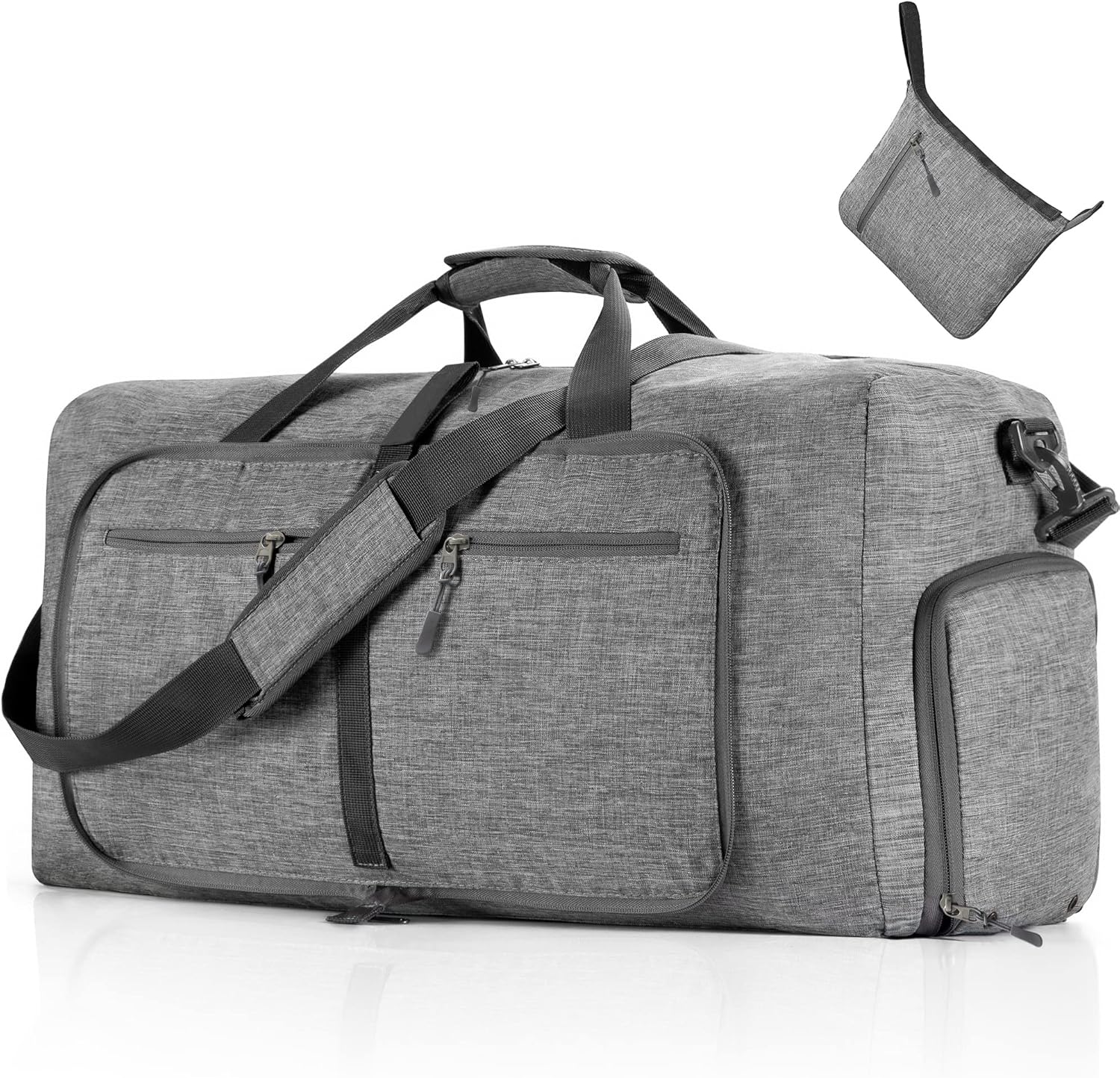 Vomgomfom Travel Duffle Bag for Men, 65L 85L 115L Foldable Travel Duffel Bag wit...