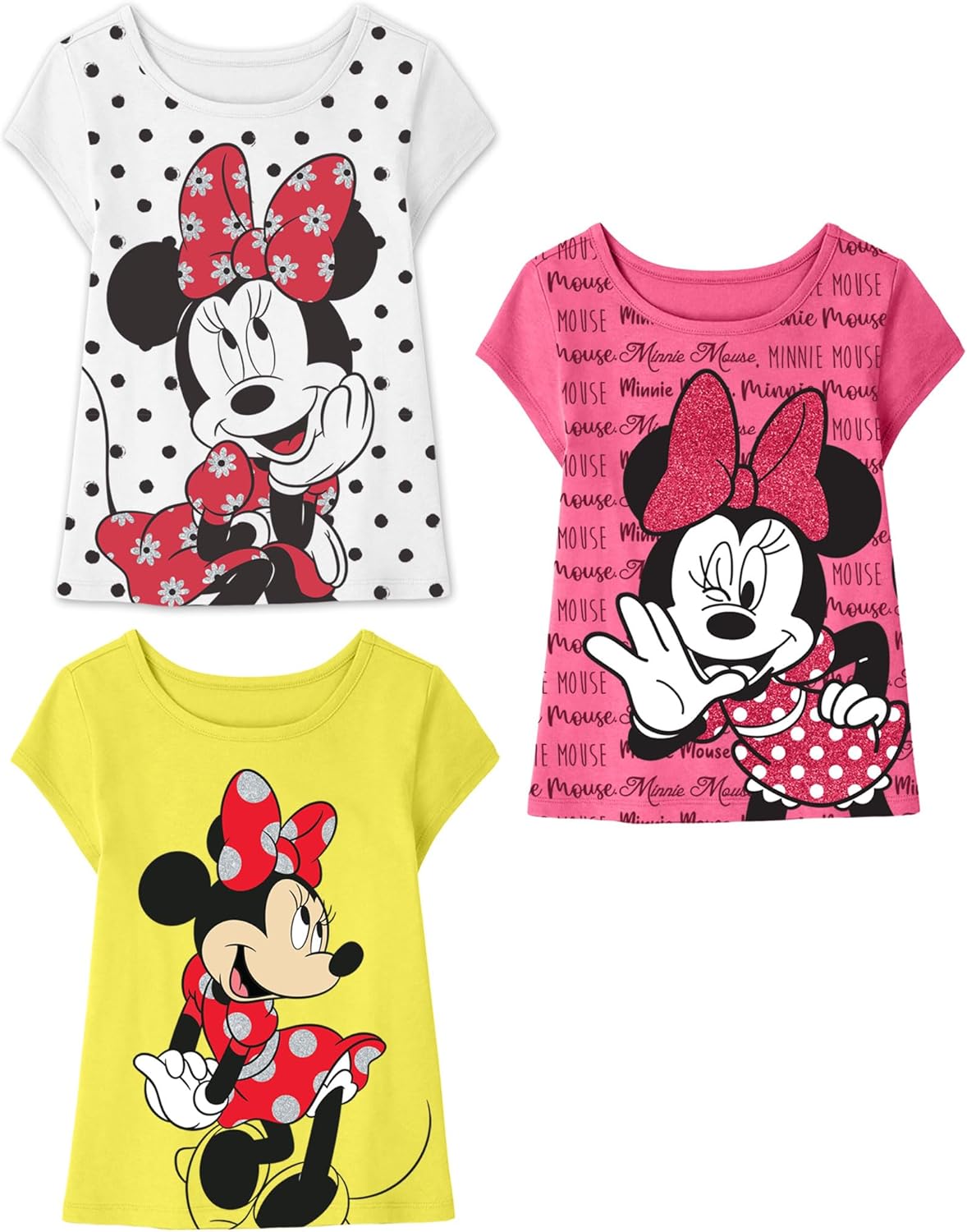 Disney Minnie Mouse T-Shirt (Sets) Daisy Duck Graphic Outfit Tee Infant Little B...