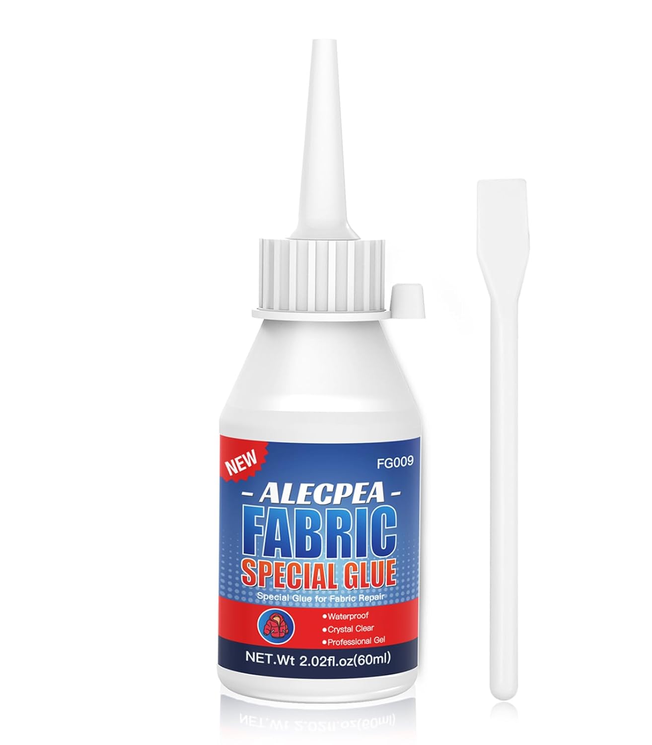 60ML Fabric Glue for Clothing Permanent Washable 100% Waterproof, No Sew Solutio...