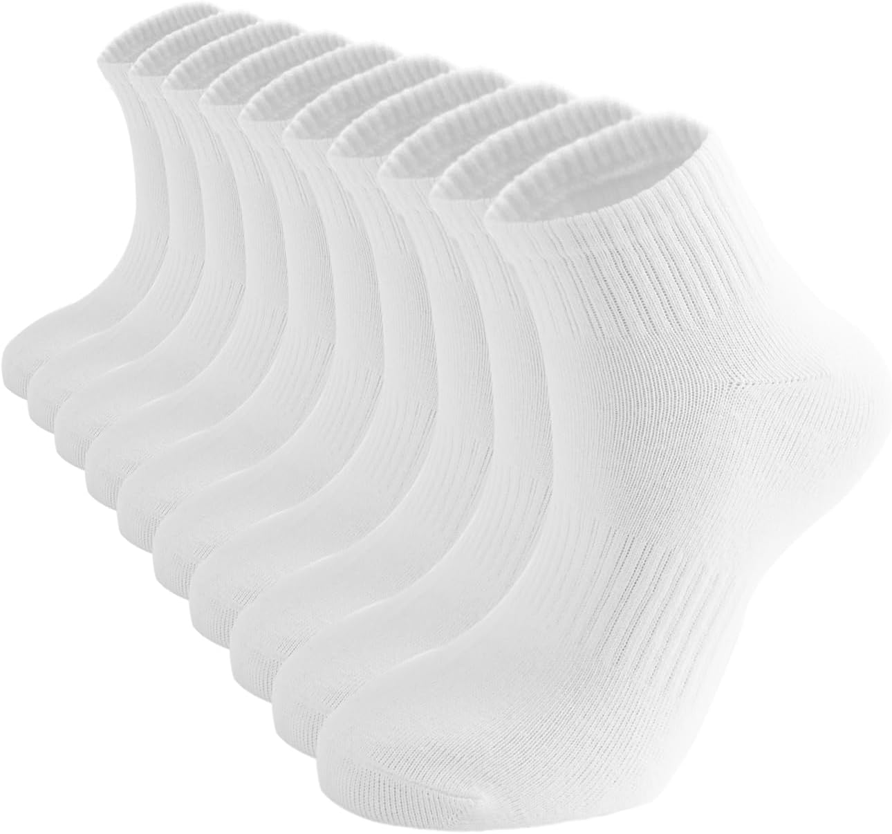 ACCFOD Womens Ankle Socks Thin Cotton Gym Socks Athletic Mini Crew Socks 5 Pairs...
