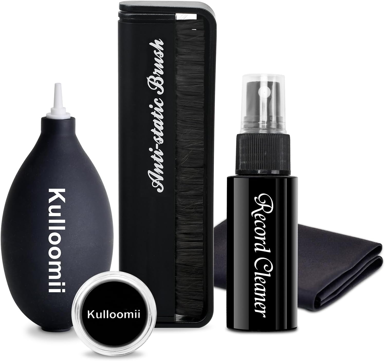 Vinyl Record Cleaner Kit 5-in-1,Anti Static Carbon Fiber Vinyl Record Cleaning B...
