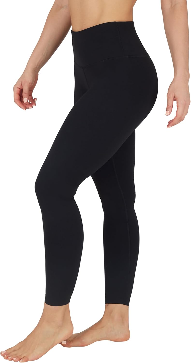 90 Degree By Reflex High Waist Power Flex Tummy Control Leggings Medium Black