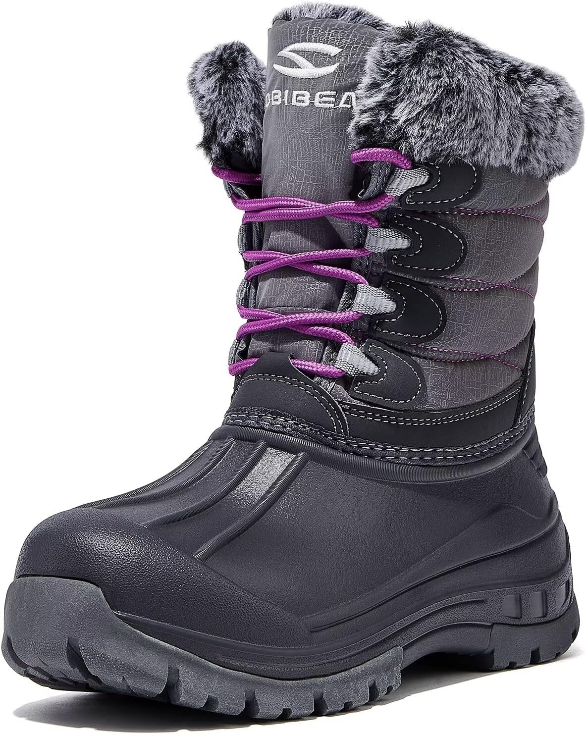 HOBIBEAR Women's Waterproof Winter Snow Boots Lightweight Anti-Slip Warm Outdoor...