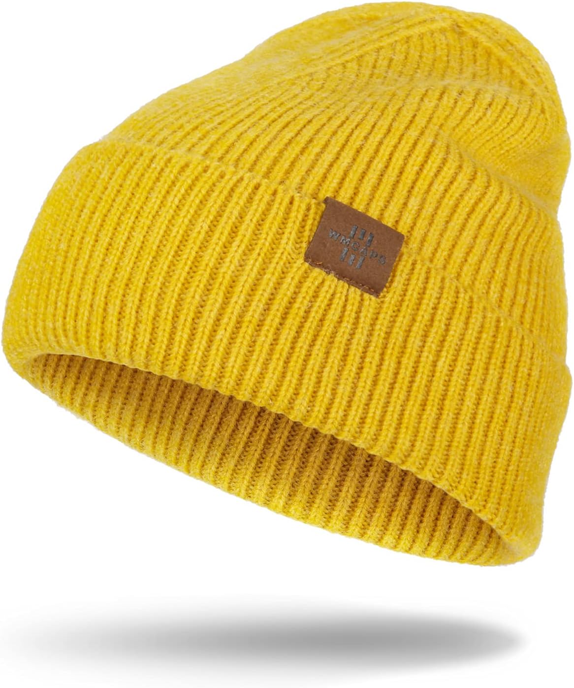 Knit Beanie for Men, Stretchy Soft Warm Daily Cuffed Winter Hats, Unisex Comfort...