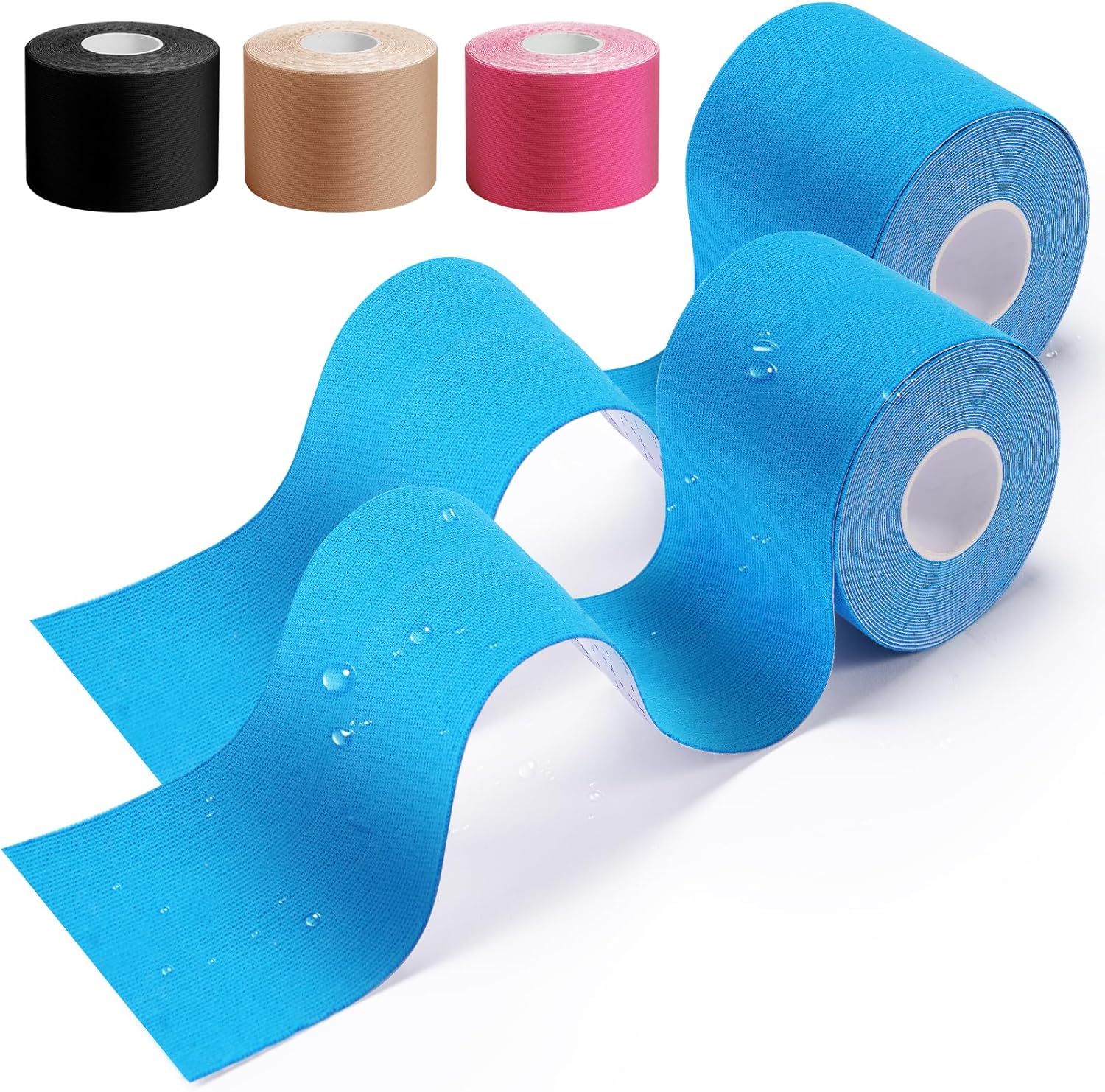 HONYAO Kinesiology Tape 2 Rolls, Sports Tape (5m×5cm), Physio Tape for Shoulder,...