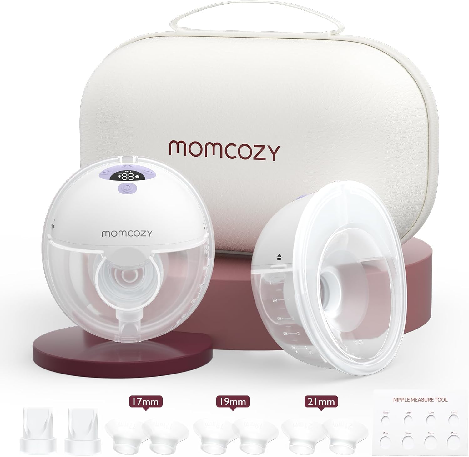 Momcozy M5 Hands Free Breast Pump, Wearable Breast Pump of Baby Mouth Double-Sea...