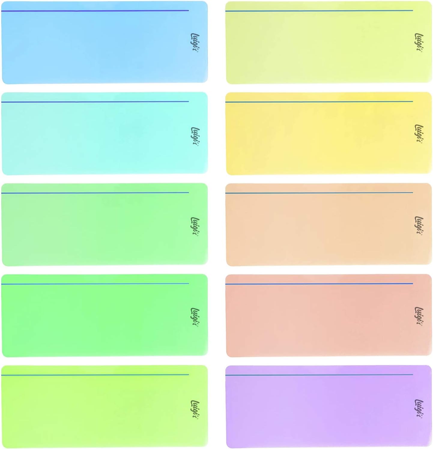Luigi's SB Education 10 x Reading Ruler - Coloured Overlays for Dyslexia - Dysle...