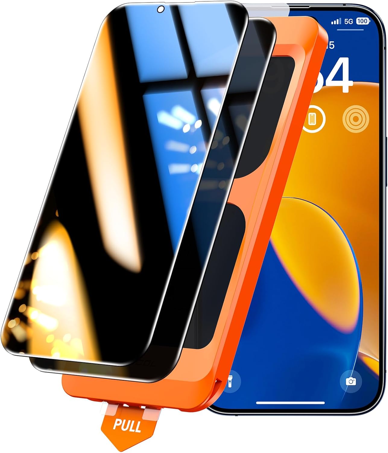 TOCOL 2+1 Pack for iPhone 14 Privacy Screen Protector [True 25°Anti Spy] [Instan...