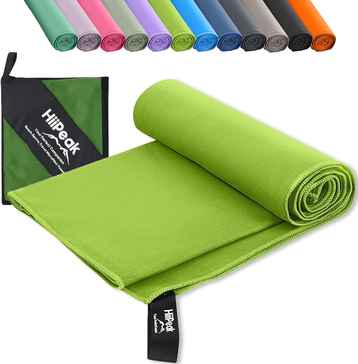 HiiPeak Microfibre Towel Compact Camping Beach Towel - Quick Dry Lightweight Abs...