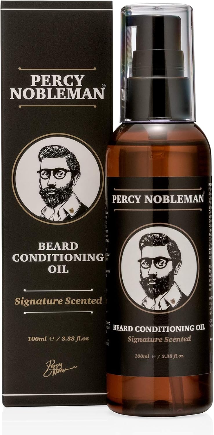 Beard Oil by Percy Nobleman - 99% Naturally Derived Signature Scented Blend. Bea...