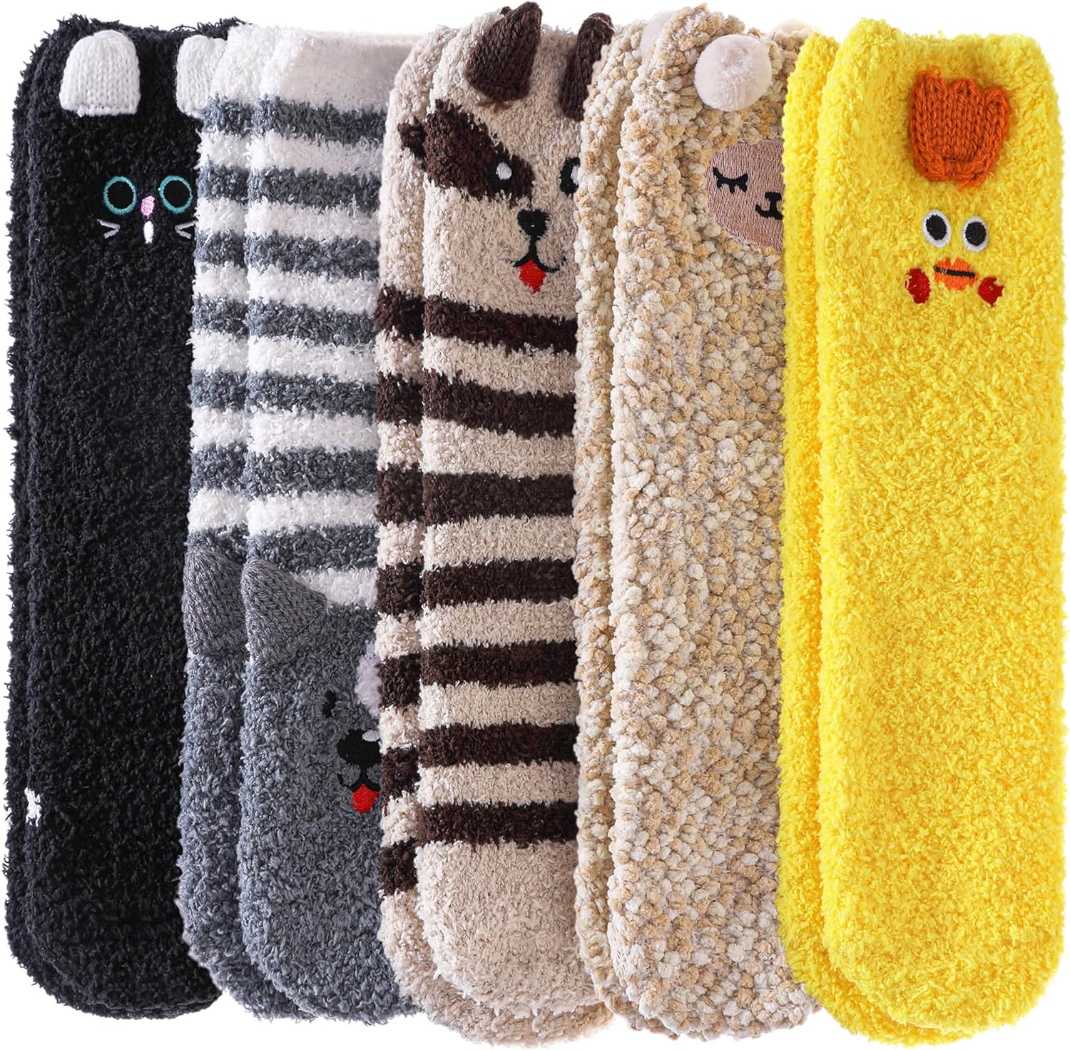 DYW Fuzzy Socks for Women Soft Cozy Fluffy Winter Warm Slipper Socks Home Sleepi...