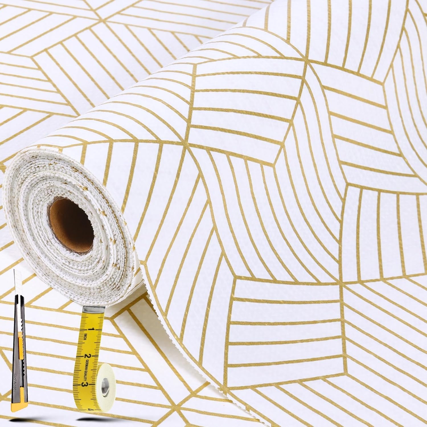 Shelf Liners for Kitchen Cabinets 12in x 20FT, Non Adhesive Cabinet Liner Strong...