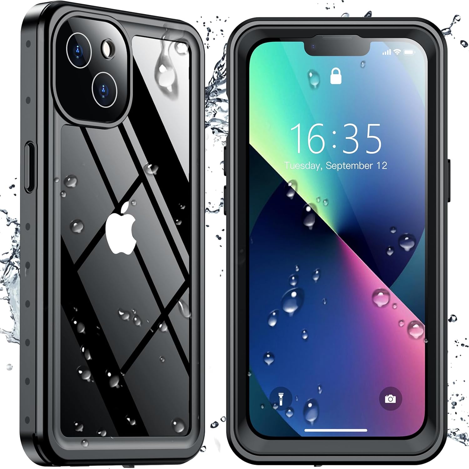 SPIDERCASE for iPhone 13 Case Waterproof, Built-in Lens & Screen Protector, Full...