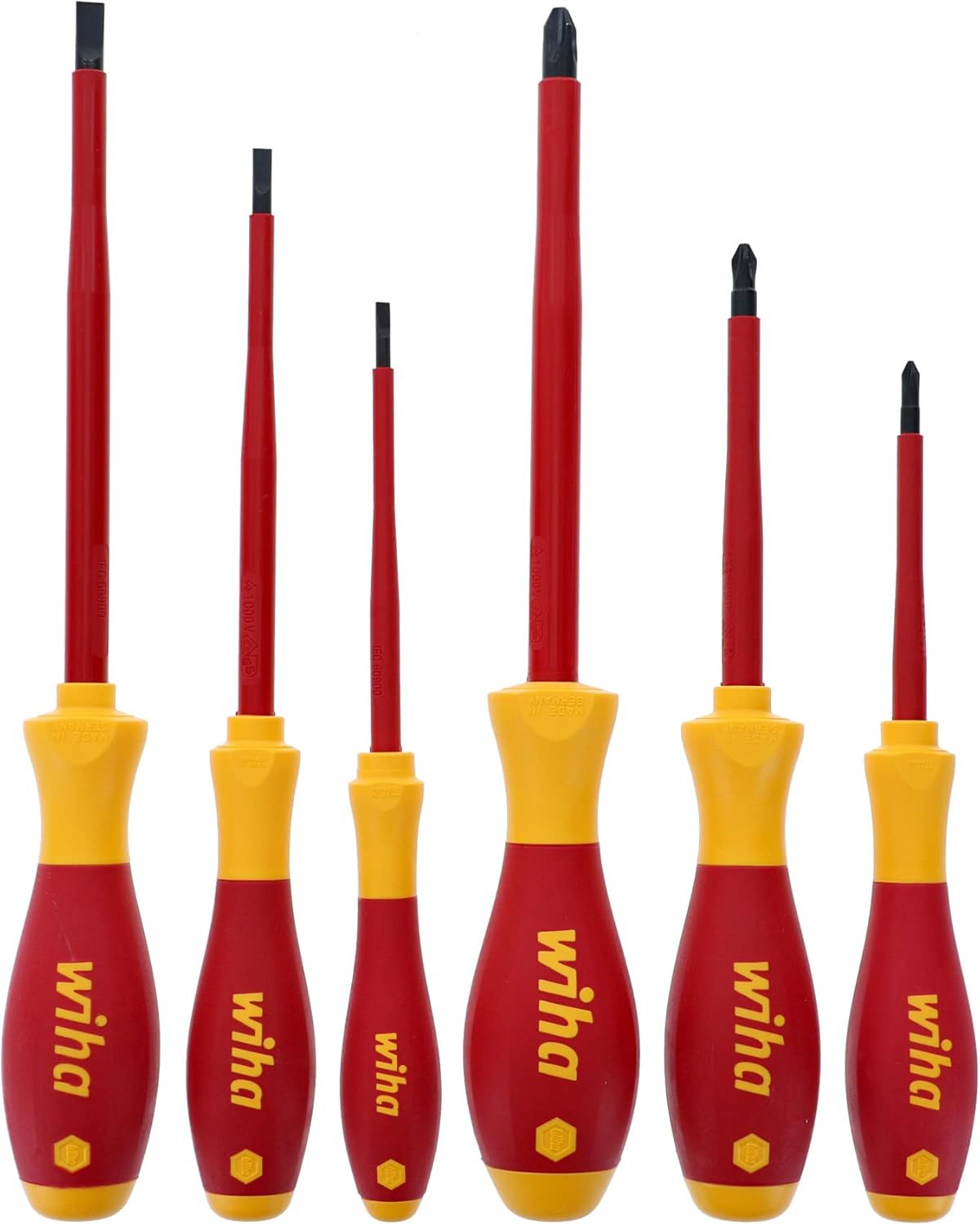 Wiha 32092 Slotted And Phillips Insulated Screwdriver Set, 1000 Volt