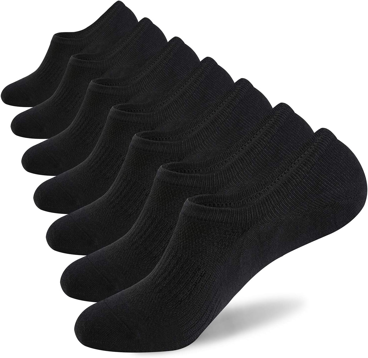 WANDER No Show Socks Mens 7/8 Pair Cotton Thin Non Slip Low Cut Men Invisible So...