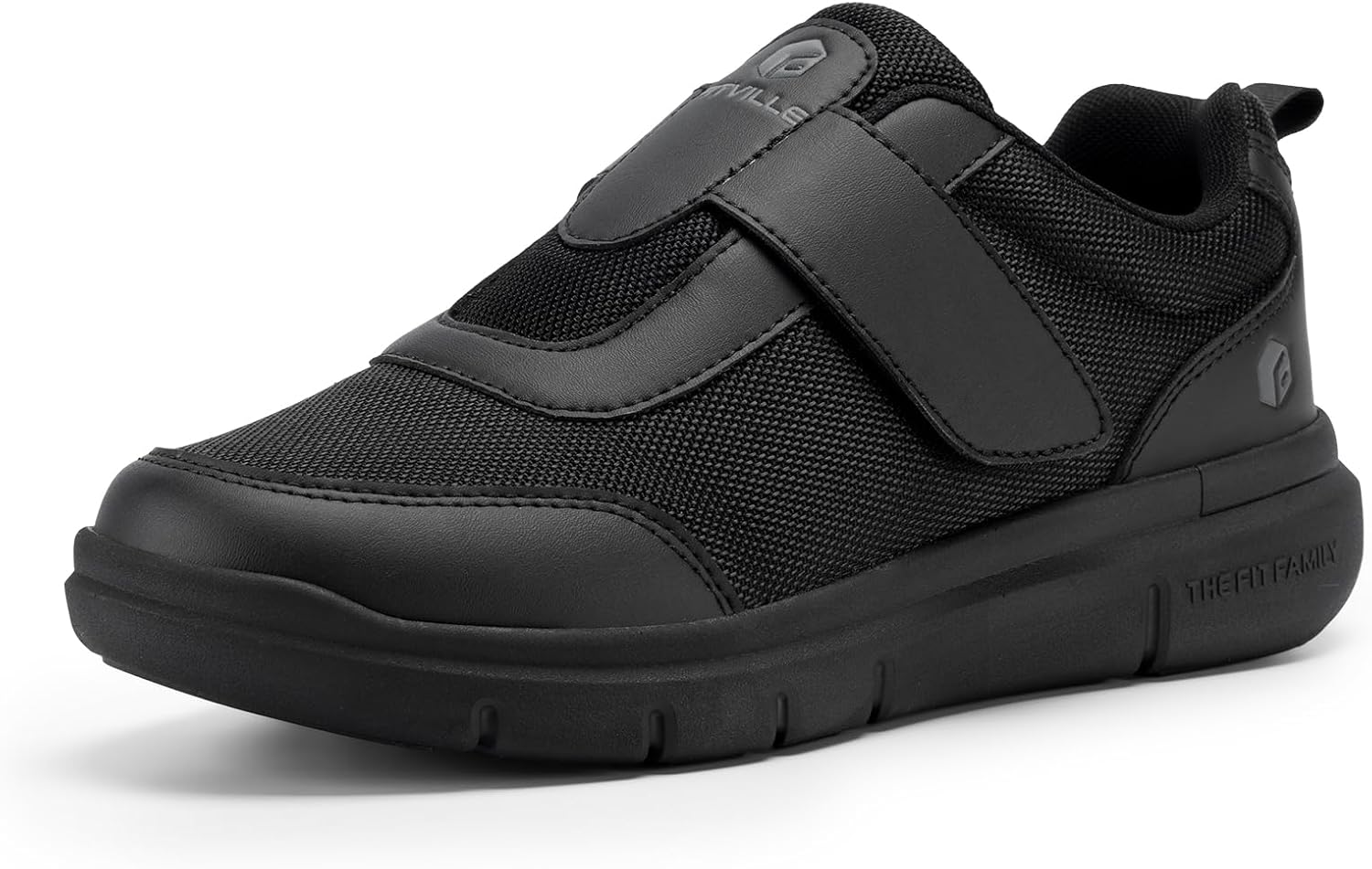 FitVille Mens Extra Wide Fit Diabetic Shoes with Adjustable Strap Breathable Wal...