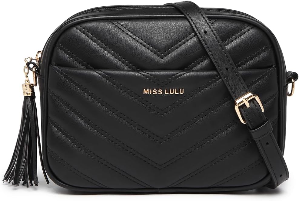 Miss Lulu Women Cross Body Bag Shoulder Bag Satchel Handbags Messenger Bag, Synt...