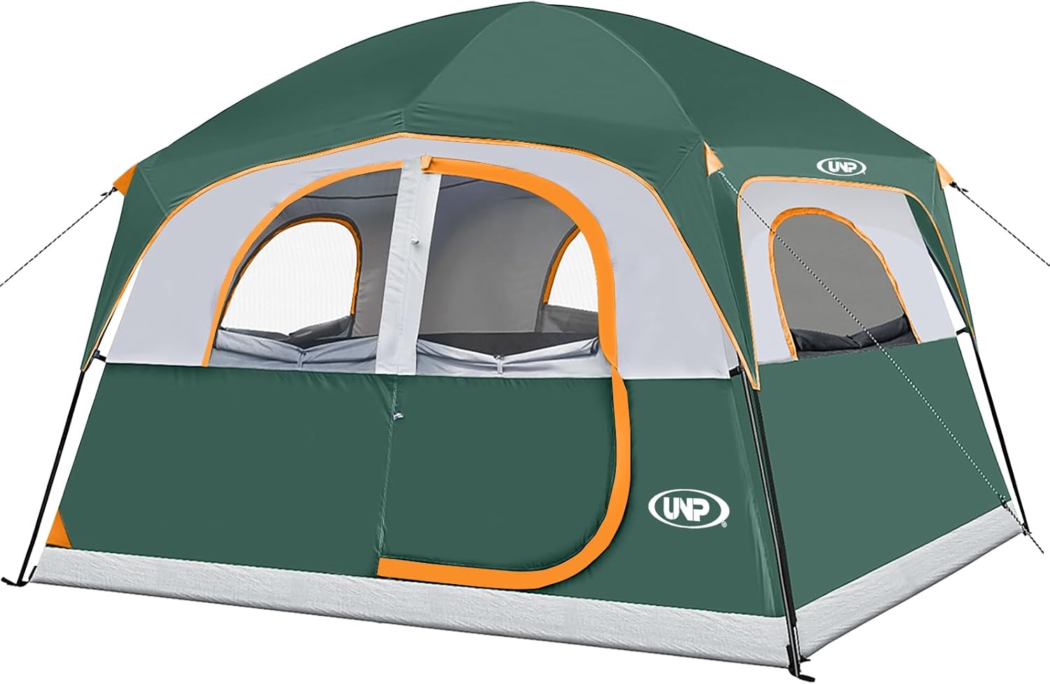 UNP Tents 6 Person Waterproof Windproof Easy Setup,Double Layer Family Camping T...
