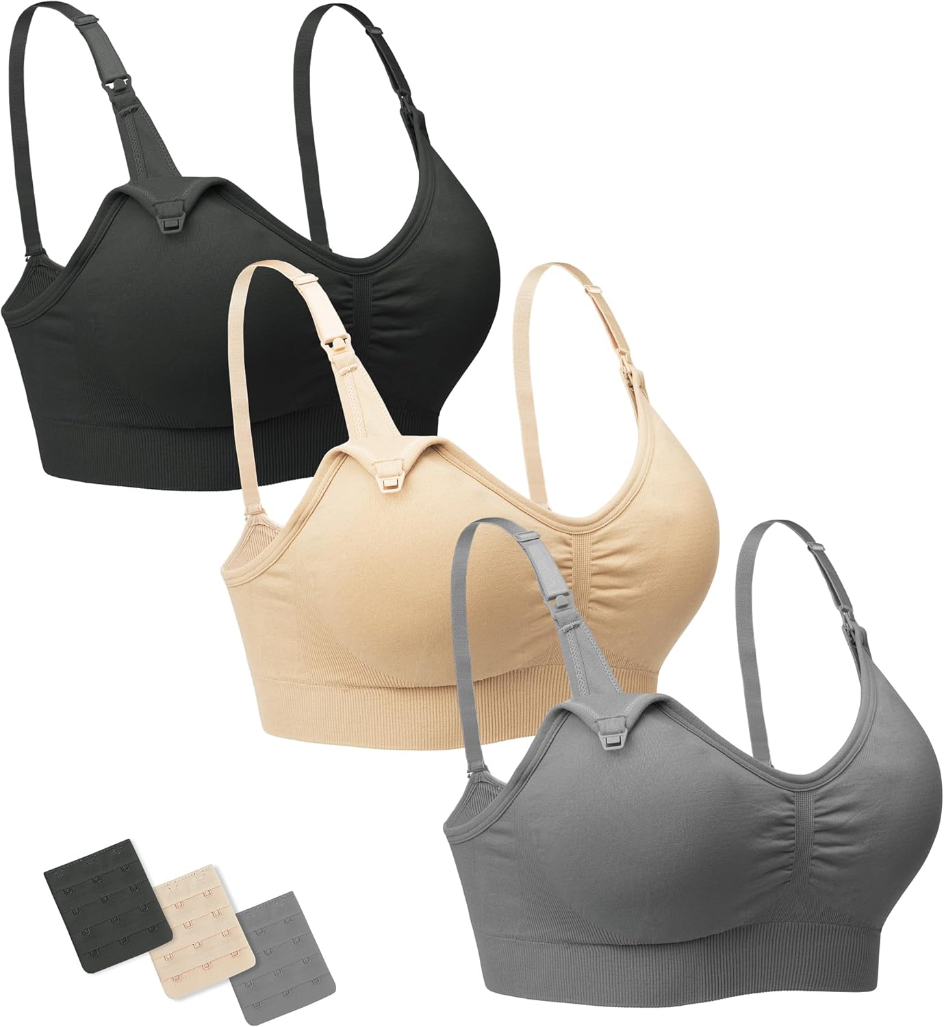 Stelle Nursing Bras Maternity Bra for Breastfeeding Pregnancy Wireless Bralette...