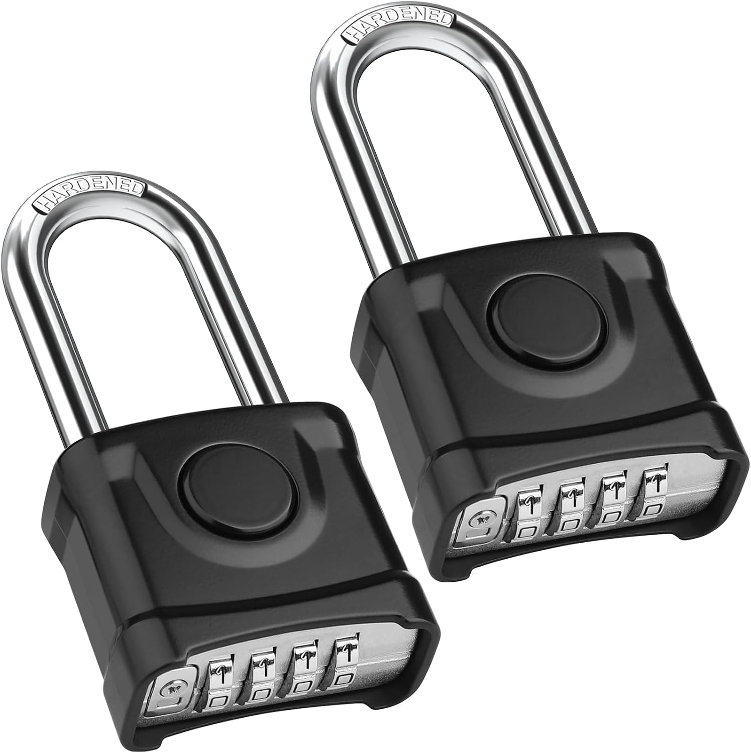 Diyife Heavy Duty Combination Padlocks, [Weatherproof Outdoor][2Pack] Large 4 Di...