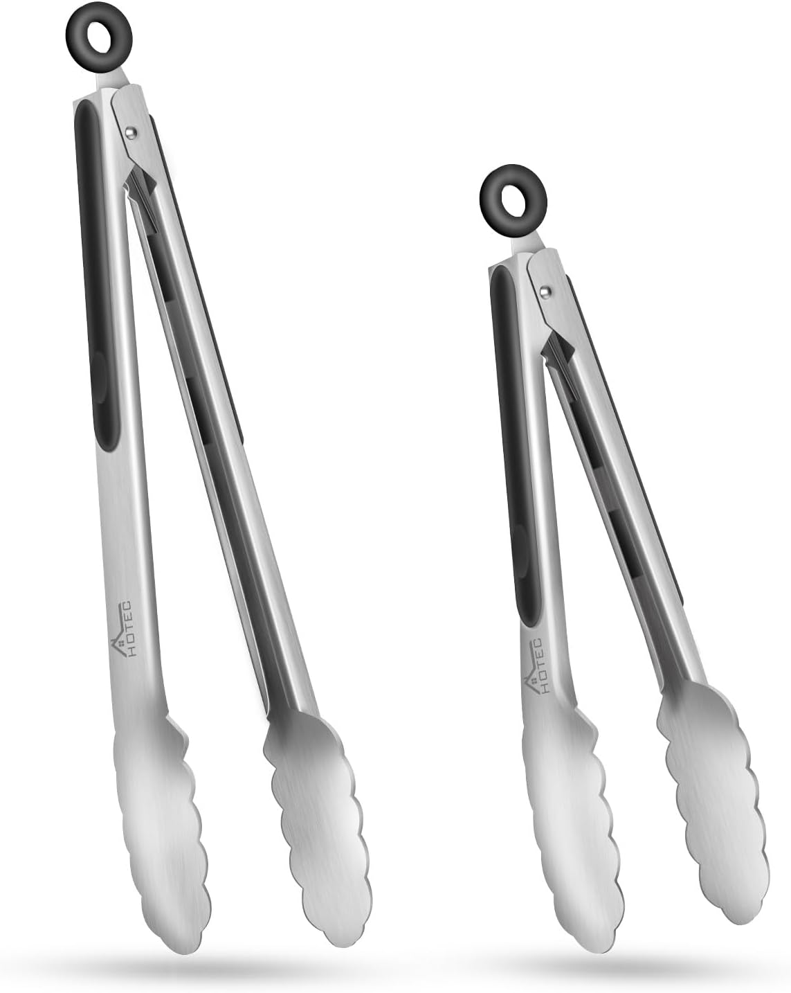 Hotec Stainless Steel Kitchen Tongs Set of 2 - 9"...
