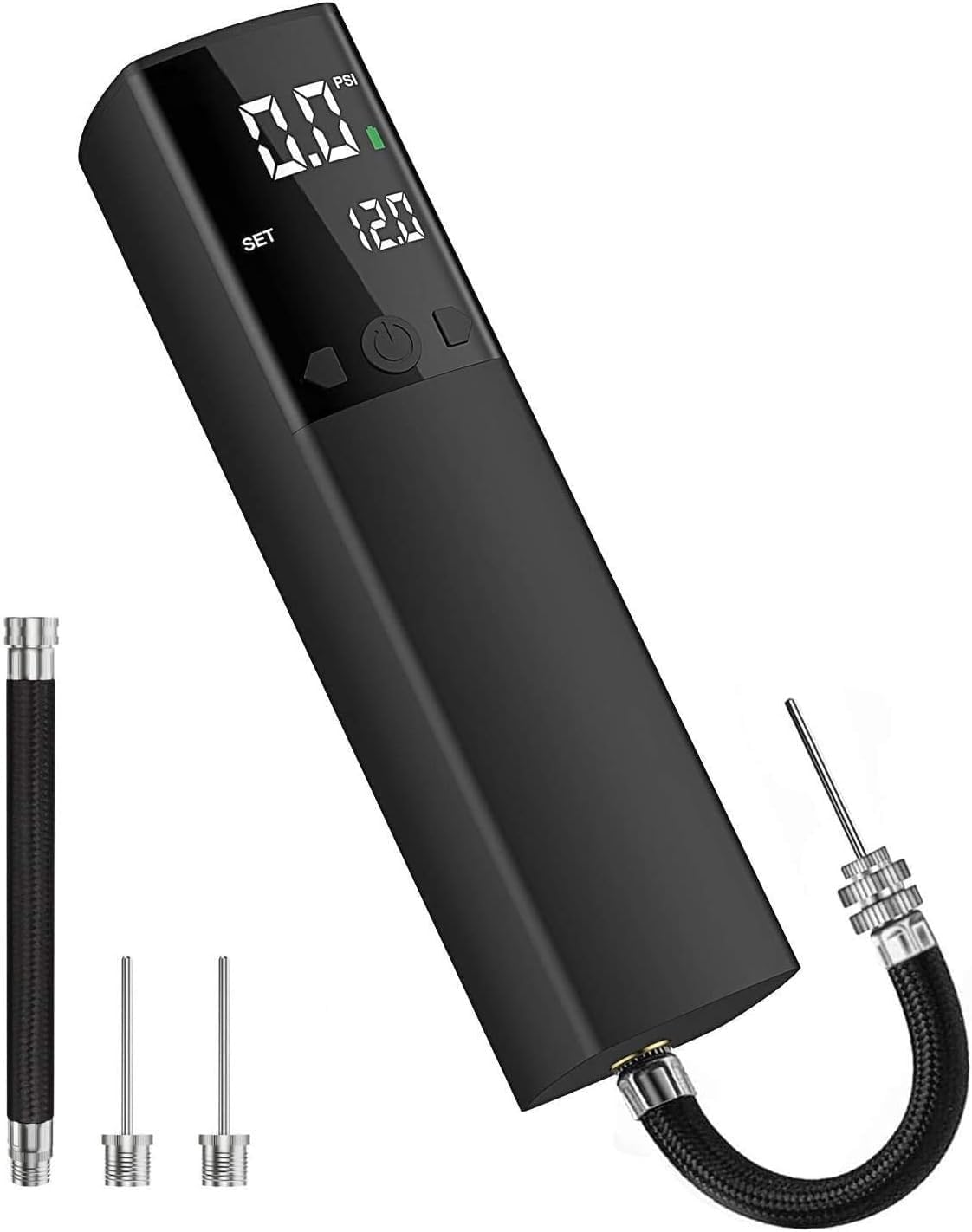 Pumteck Electric Ball Pump, Smart Air Pump Portable Fast Ball Inflation with Pre...