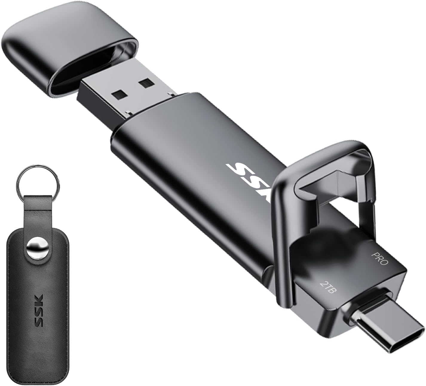 SSK 2TB USB C Drive Fast USB Stick Dual Drive Up to 1000 MB/s,Type-c +USB A USB3...