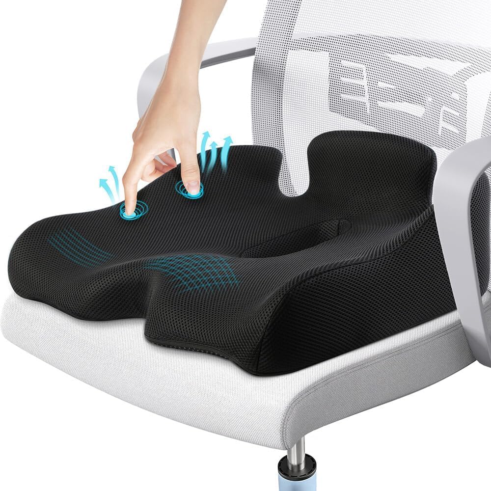 Benazcap X Large Memory Seat Cushion for Office Ch...