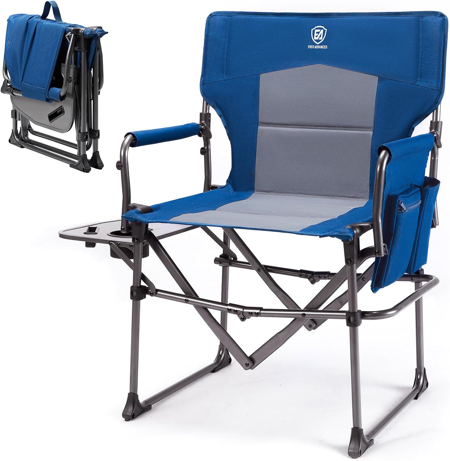 EVER ADVANCED Directors Chair for Adults, Oversized Camping Chair for Heavy Peop...