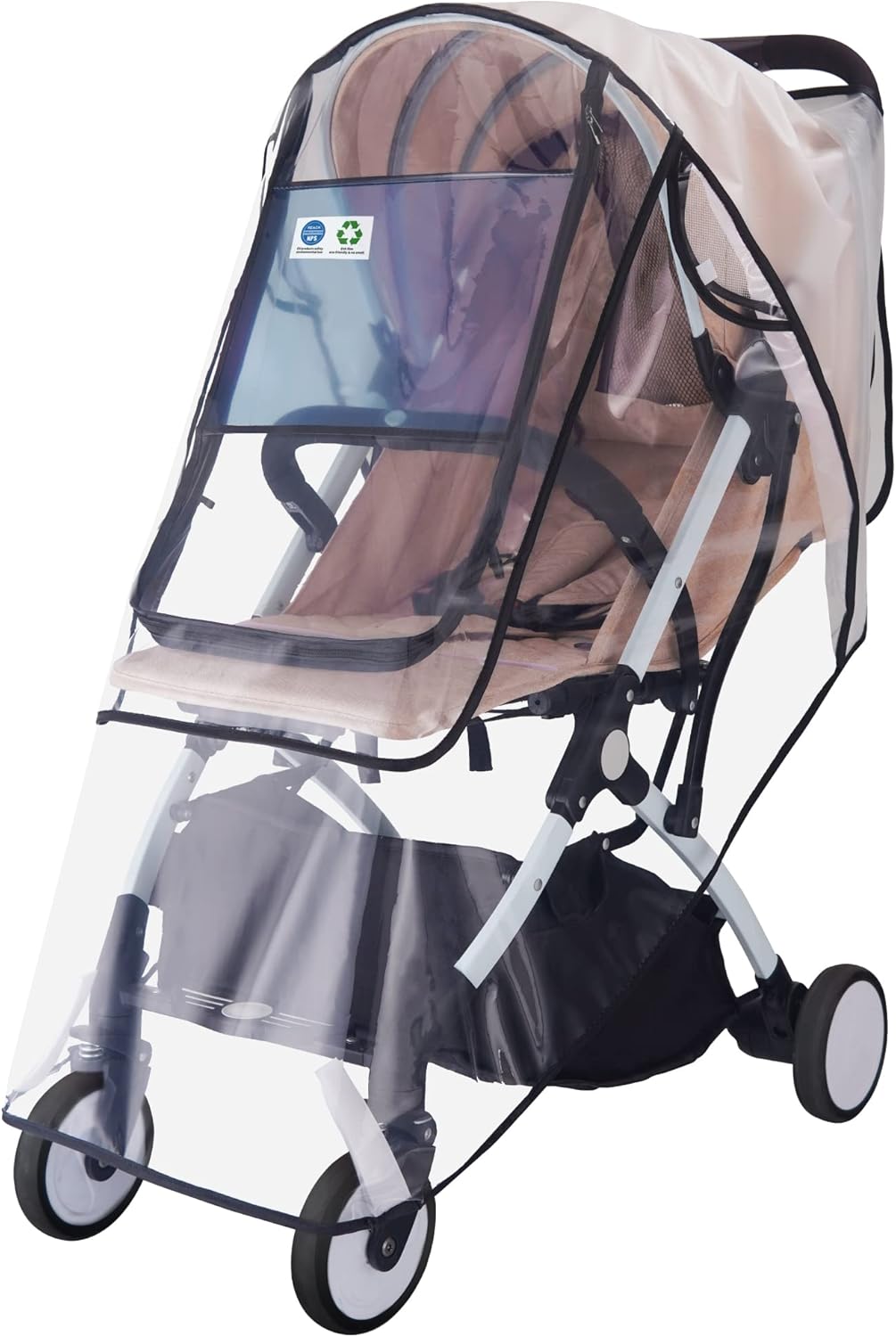 Bemece Universal Rain Cover for Pushchair Stroller Buggy Pram, Baby Travel Weath...