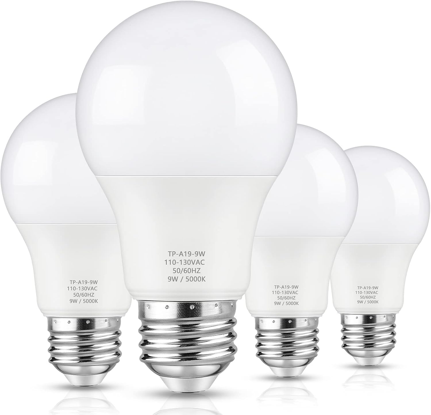 A19 LED Light Bulbs, 60 Watt Equivalent LED Bulb, Daylight White 5000K, 850 Lume...