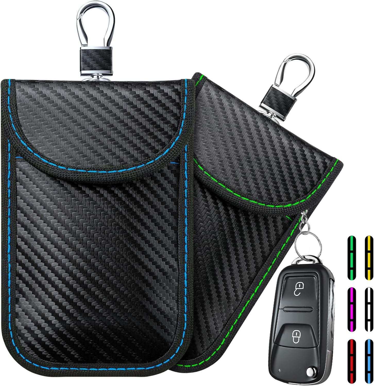 2024 Faraday Pouch for Car keys, Car Key Signal blocking Case, RFID Key Pouch Ke...