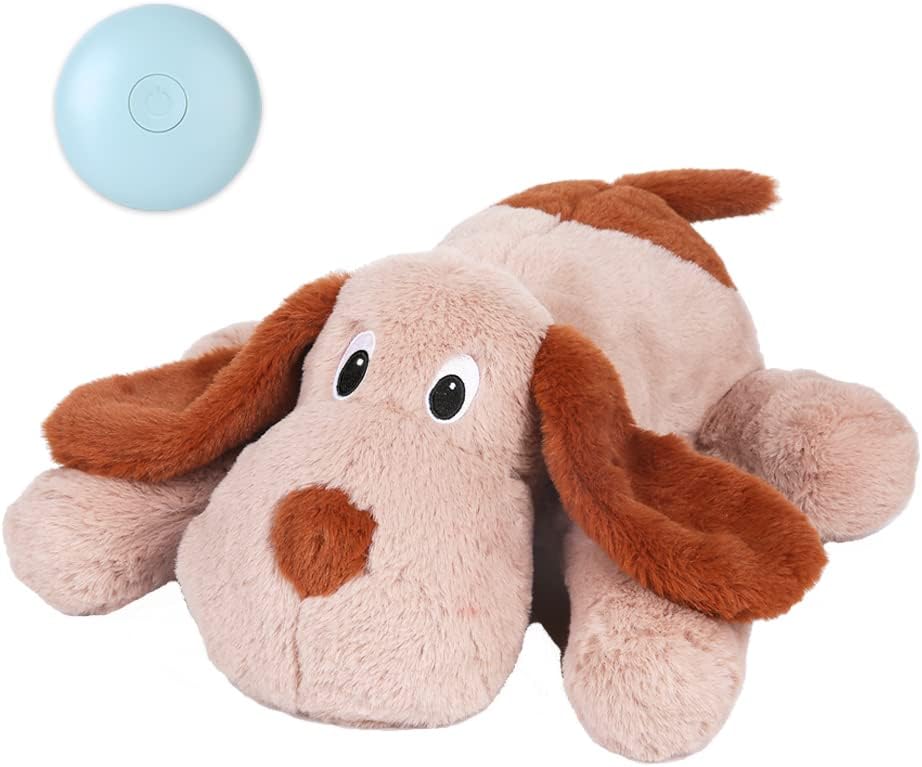 WEOK Puppy Heartbeat Stuffed Animal for Separation Anxiety Relief, Heartbeat Pup...