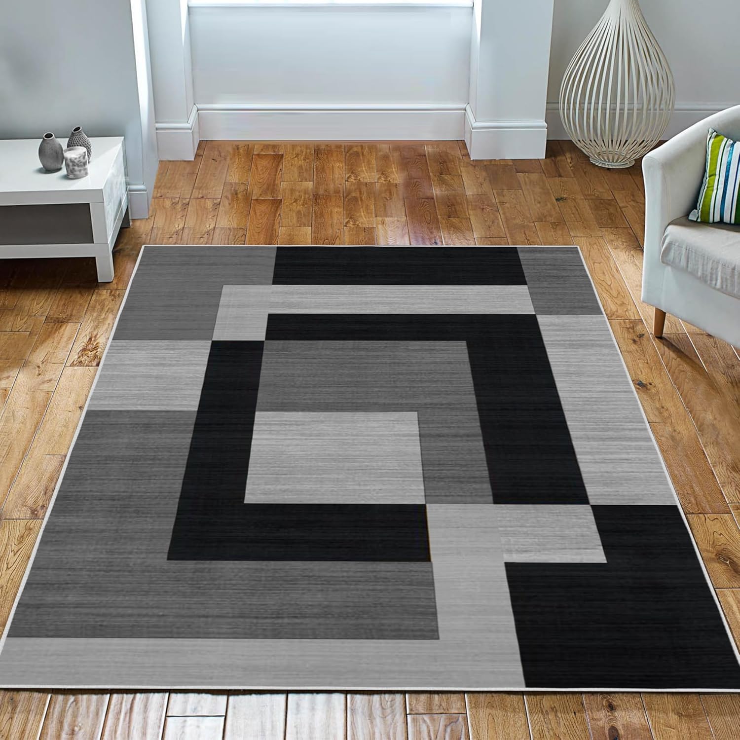 Imperial Rooms Area Rugs for Bedroom - Large Rugs Living Room 120 x 170 Cm Moder...