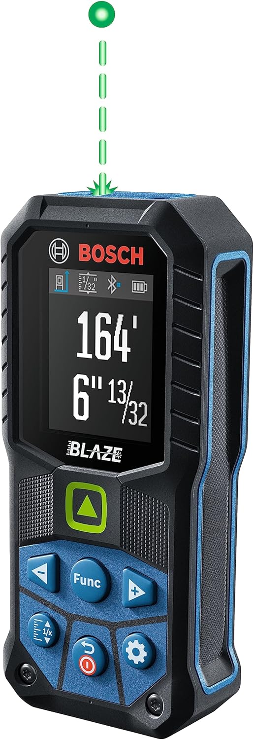 BOSCH GLM165-27CGL 165 Ft Blaze Green-Beam Laser Distance Measure with 3.7V Lith...