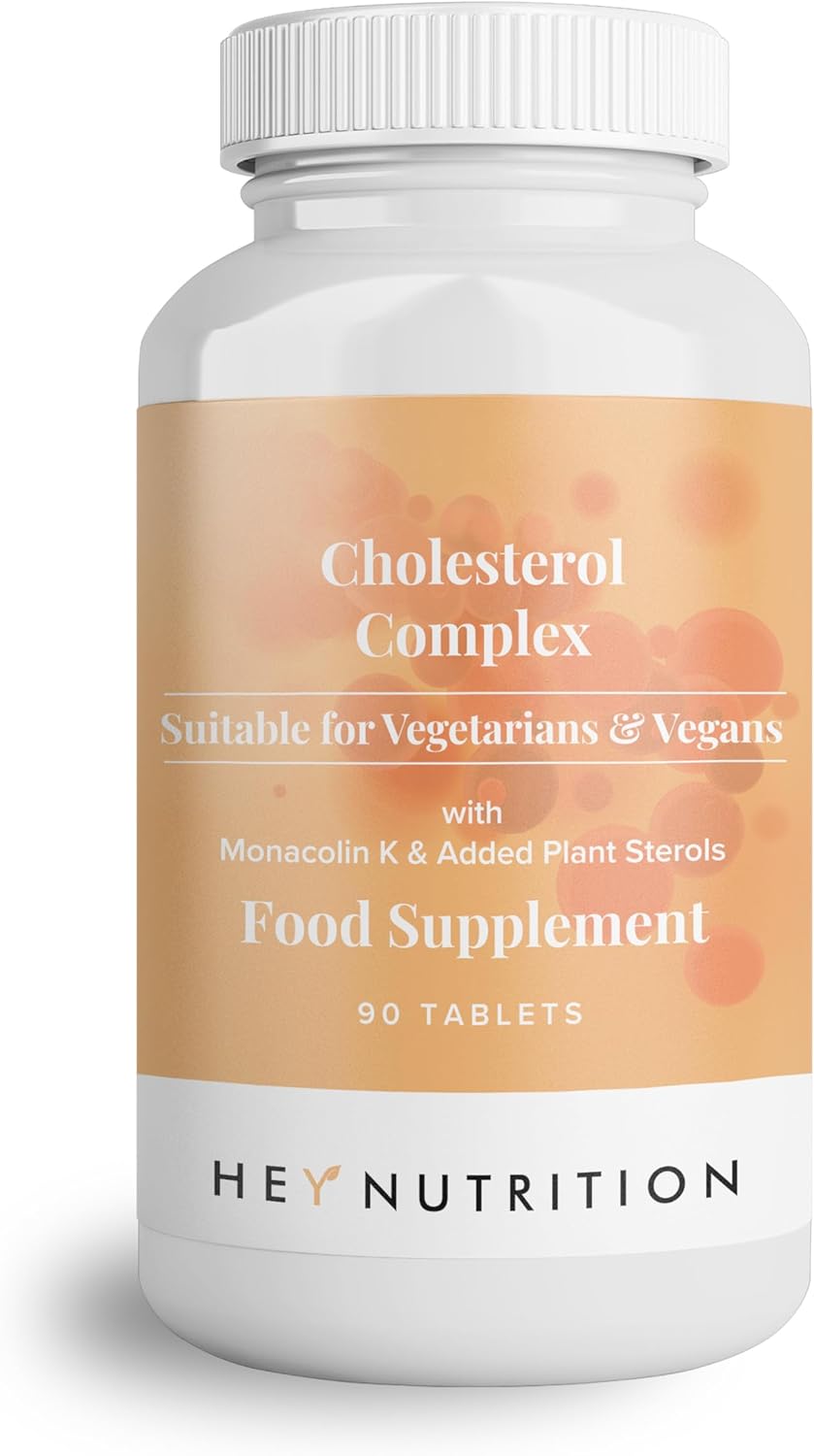 Hey Nutrition Cholesterol Complex Supplement - with Plant Sterols & Pine Bark Ex...