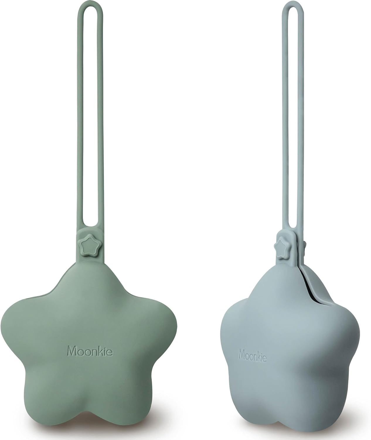 Moonkie Dummy Case, 2 Pack Silicone Dummy Holder Case, BPA-Free Pacifier Holder...