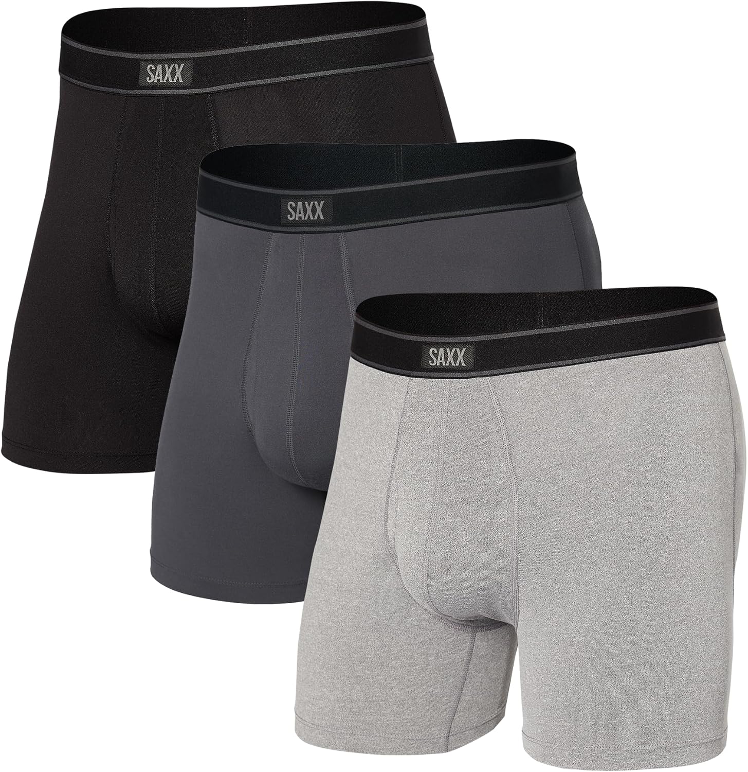 SAXX Underwear Co. - Men's Daytripper Boxer Brief Fly 3Pk With Built-In Pouch Su...