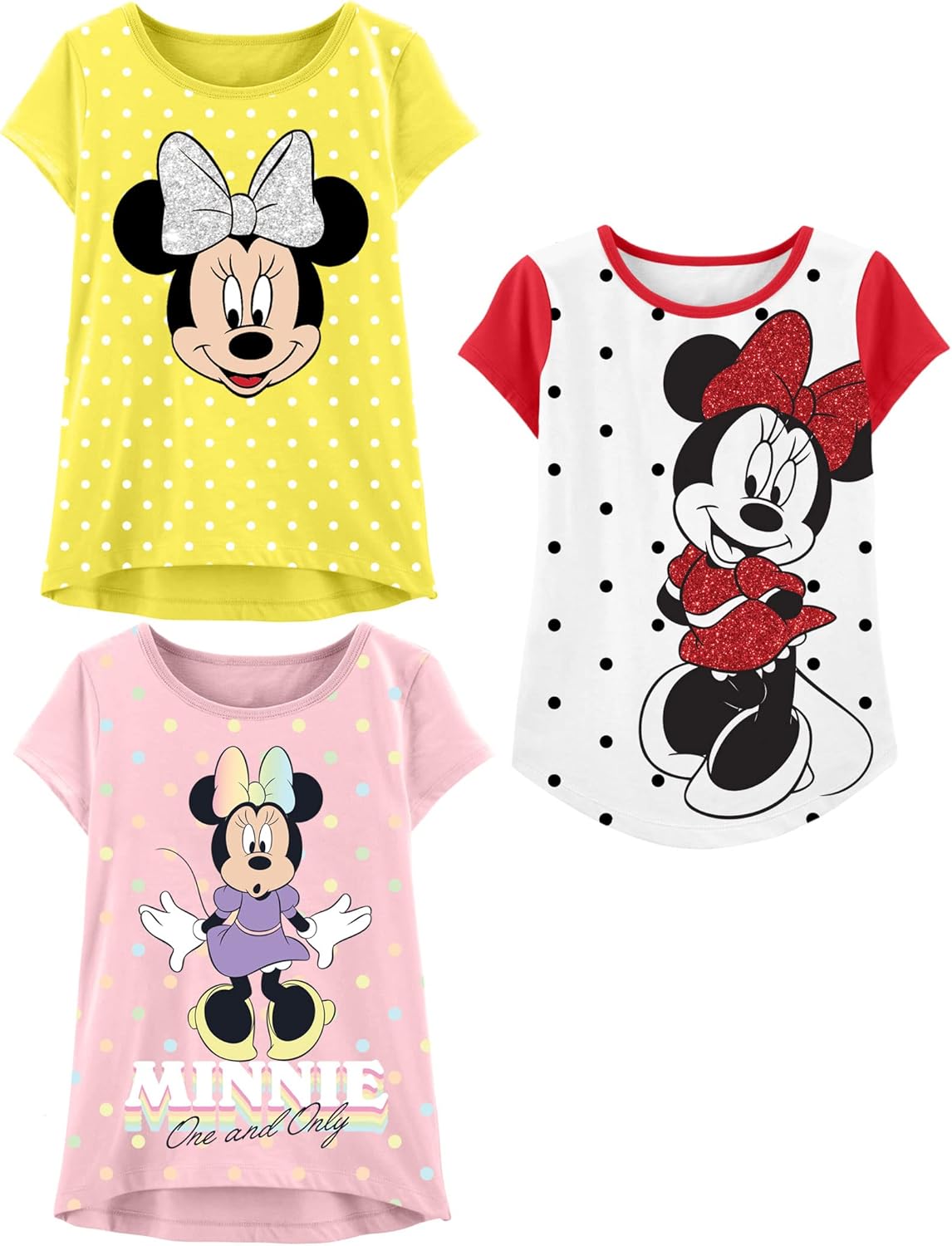 Disney Minnie Mouse T-Shirt (Sets) Daisy Duck Graphic Outfit Tee Infant Little B...