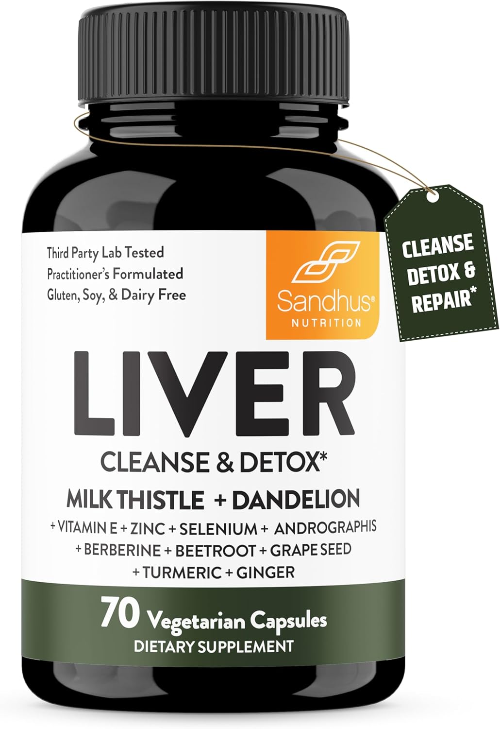 Sandhu's Liver Cleanse Detox & Repair Support | Supplement for Fatty Liver Healt...