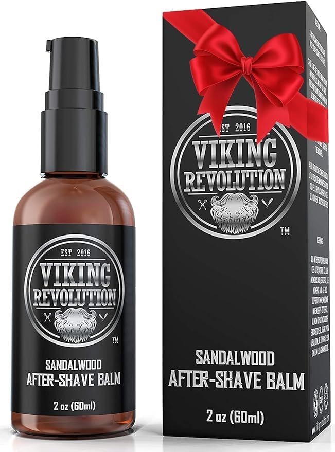 Viking Revolution Aftershave Balm for Men for Sensitive Skin - Sandalwood Scent...
