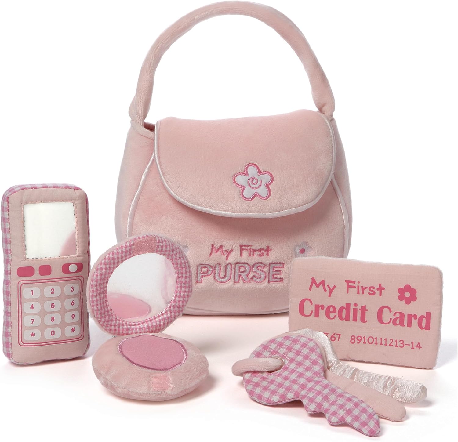 Baby GUND Play Soft Collection, My First Purse 5-Piece Plush Playset with Rattle...